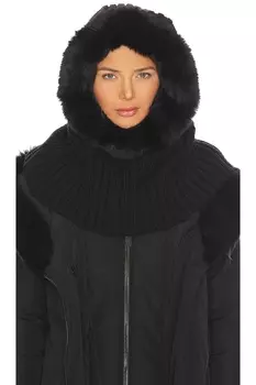 Шарф Goldbergh Naomi Hooded, черный