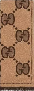 Шарф Gucci Scarf Beige/Darkbrown, бежевый