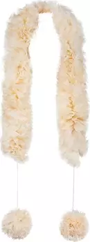 Шарф Gucci Silk Ruffle Scarf Ivory, слоновая кость