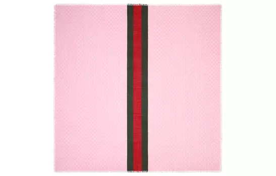 Шарф Gucci женский, розовый / красный / зеленый