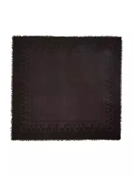 Шарф Guess Kufija Retour, темно коричневый