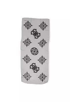 Шарф Guess с принтом, черный