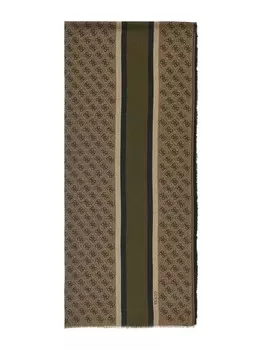 Шарф GUESS Warsaw, цвет Green/Khaki