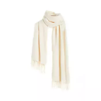 Шарф H&M Woven, кремовый