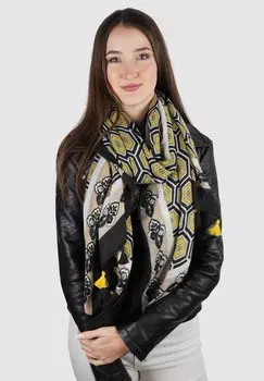 Шарф Harpa, черный/желтый