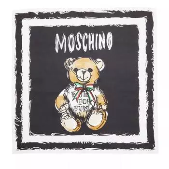 Шарф headscarf fantasy print Moschino, черный