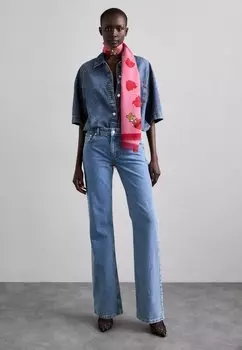 Шарф HEART SCARF MOSCHINO, разноцветный