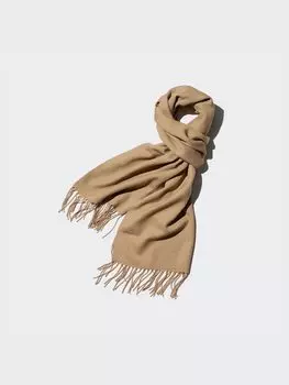 Шарф heattech Uniqlo, бежевый