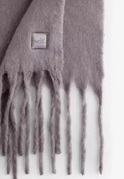 Шарф HEAVYWEIGHT REGULAR FIT Self., сиреневый