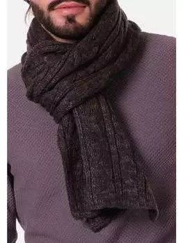 Шарф HopenLife, темно-коричневый
