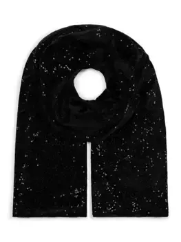 Шарф HotSquash Sequin, черный