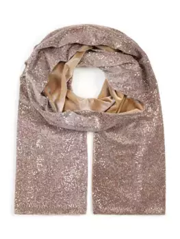 Шарф HotSquash Sequin, цвет creamsilver