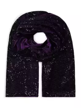 Шарф HotSquash Sequin, цвет damson