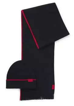 Шарф HUGO Scarf, черный