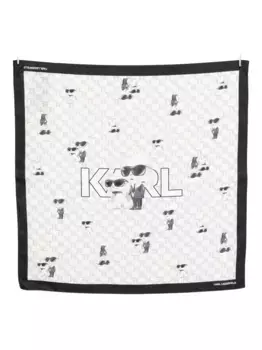 Шарф Ikon KARL LAGERFELD, белый