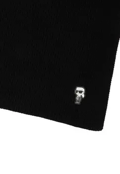 Шарф IKONIK KNIT KARL LAGERFELD, черный
