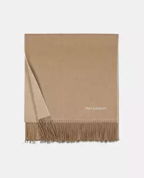 Шарф из 100% кашемира, 100% двусторонний бежевый цвет Bel Cashmere