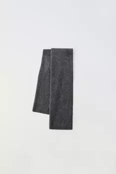 Шарф из 100% кашемира ZARA, антрацитовый серый