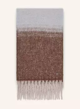 Шарф из альпаки Marc Cain, коричневый