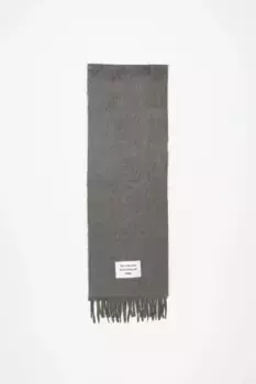Шарф из альпаки с бахромой Acne Studios, серый