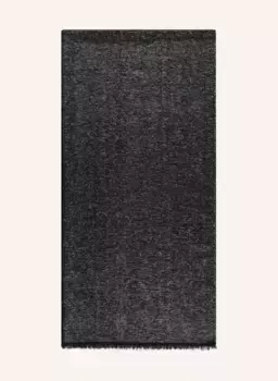 Шарф из блестящей пряжи Emporio Armani, черный
