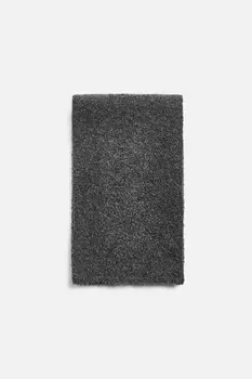 Шарф из букле ZARA, серый