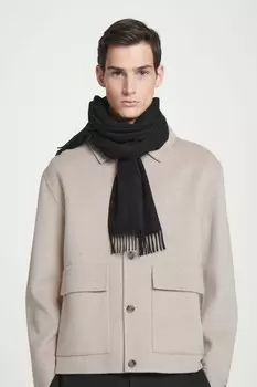 Шарф из чистого кашемира COS, черный