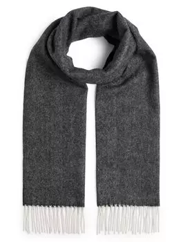 Шарф из чистого кашемира Finshley & Harding, серый