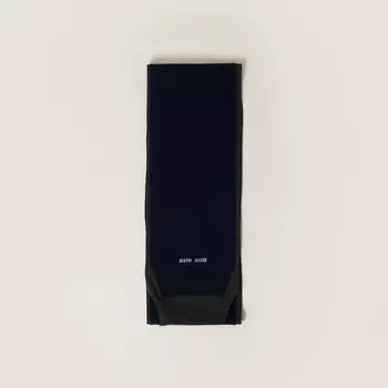 Шарф из кашемира и шелка Miu Miu, синий