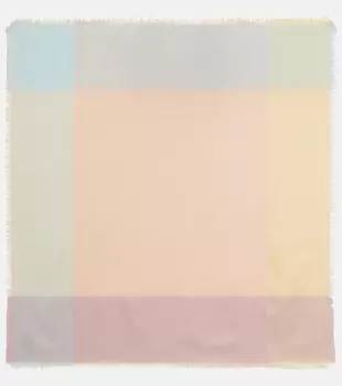 Шарф из кашемира и шелка Quadrilatero del Silenzio Loro Piana, Plum Flower/Pastel Ribbons