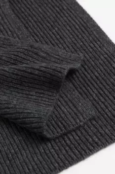 Шарф из кашемира с капюшоном H&M, серый