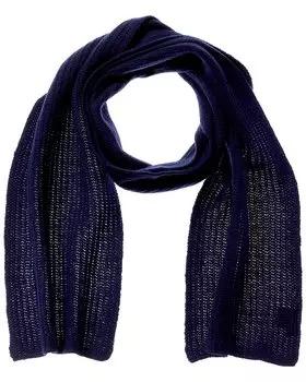 Шарф из кашемира с узором «Портолано-Рэккинг» Portolano, синий