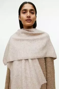 Шарф из мериносовой альпаки H&M, бежевый