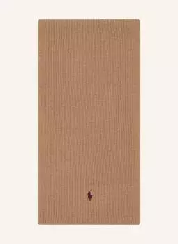 Шарф из мериносовой шерсти POLO RALPH LAUREN, кэмел