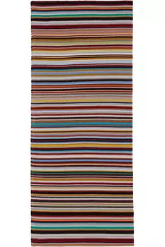 Шарф из мериносовой шерсти с фирменной полоской Paul Smith, мультиколор