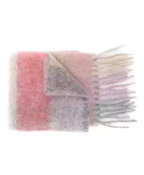 Шарф из мохера в клетку Acne Studios, мультиколор