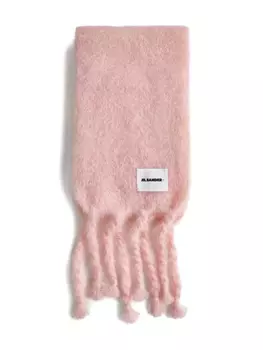 Шарф из мохеровой смеси Jil Sander, розовый