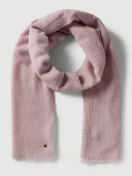Шарф из натуральной смесовой шерсти с добавлением кашемира Marc Cain, светло-розовый