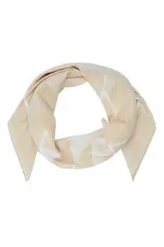 Шарф из органического хлопка с логотипом Calvin Klein Jeans, бежевый