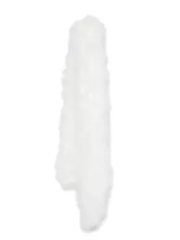 Шарф из перьев Yves Salomon, белый