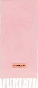 Шарф из розового кашемирового жаккарда Acne Studios, Baby pink