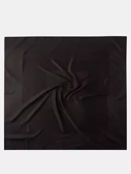 Шарф из шелкового твила с логотипом ysl Saint Laurent, черный