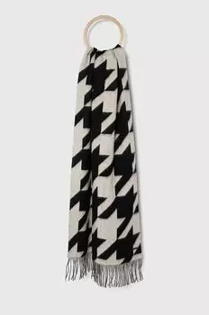 Шарф из шерсти AllSaints, черный