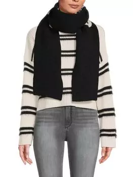 Шарф из шерсти и кашемира с графическим рисунком Givenchy, цвет Black White