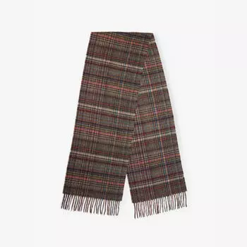 Шарф из шерсти и кашемира в клетку Signature-Check Paul Smith, мультиколор