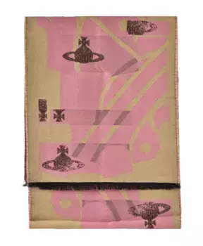 Шарф из шерсти и шелка Vivienne Westwood, мультиколор