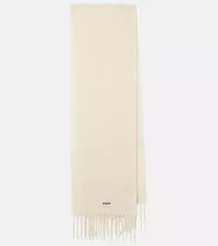 Шарф из смеси альпаки, мохера и шерсти Carro Jacquemus, Off-White