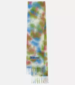 Шарф из смеси альпаки, шерсти и мохера Acne Studios, мультиколор