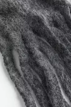 Шарф из смеси мохера H&M, серый
