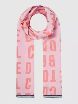 Шарф из смеси вискозы и хлопка POM Amsterdam, розовый